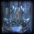 Deathshead moth gauged earrings-Dreadpunk moth ear hangers Online now