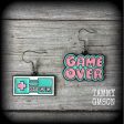 Game Over gaming console earrings-Gamer girl earrings Online Sale