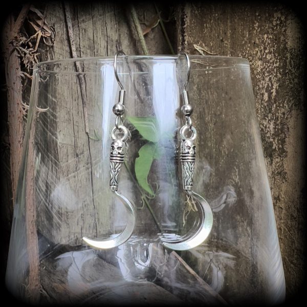 Grim reaper scythe earrings-Halloween earrings For Cheap